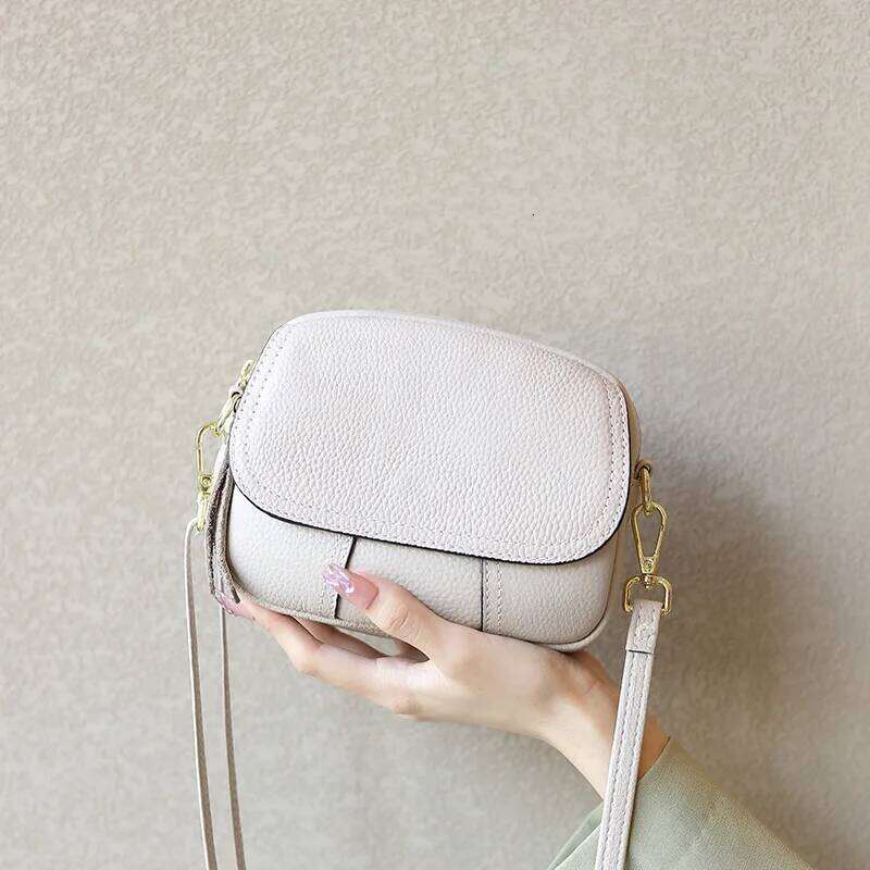 Women's Shoulder Bag Genuine Leather Messenger Crossbody Bags Togo Cowhide Totes Ladies Casual New Mini Female Handbag