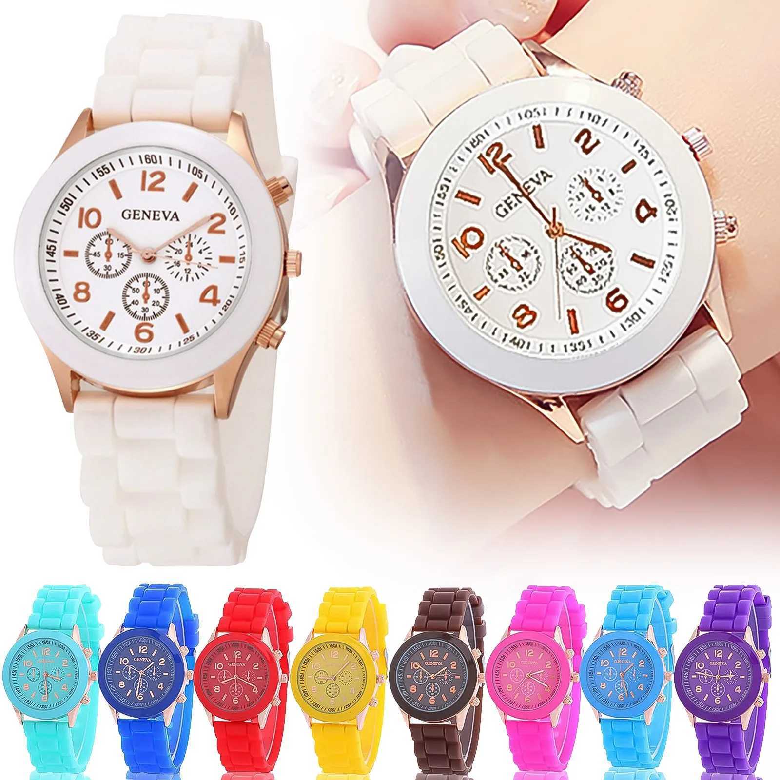 Fashion Women Watches White Silicone Jelly Quartz Watch Ladies Dress Wristwatch Gifts for Girls Relogio Feminino Reloj Mujer XJ250527