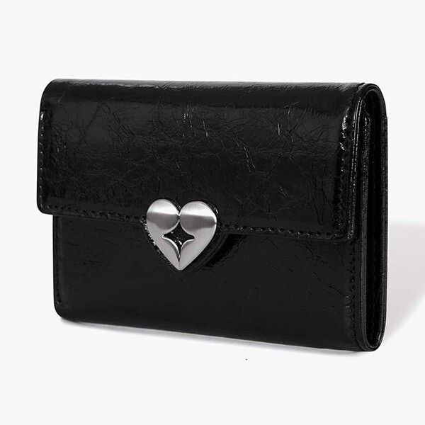 Free Shipping Designer Wallet Fennec New Heart Holder ID Bag Korean Niche Driver's License Bank Card Mini Cute Compact Wallet