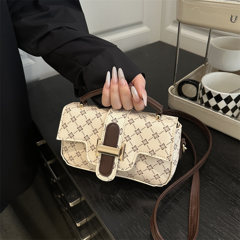 Luxury Brand Designer Bag High End Chain For Women 2025 New Style, Niche High-End Small Square Bag, Commuting Hand-Held Crossbody Bag