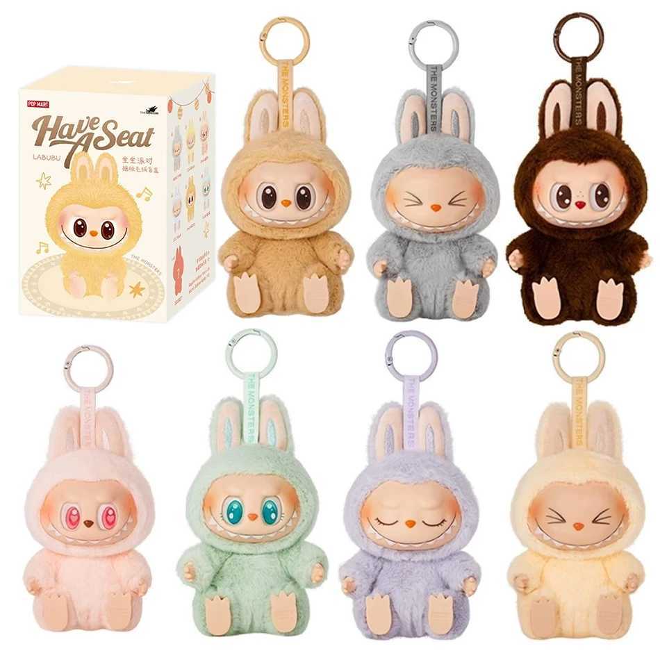 Hot The Monsters Have A Seat Series Labubu Vinyl Plush Doll Blind Box Toy Action Figure Anime Model Mystery Box Gift Collection X2505281