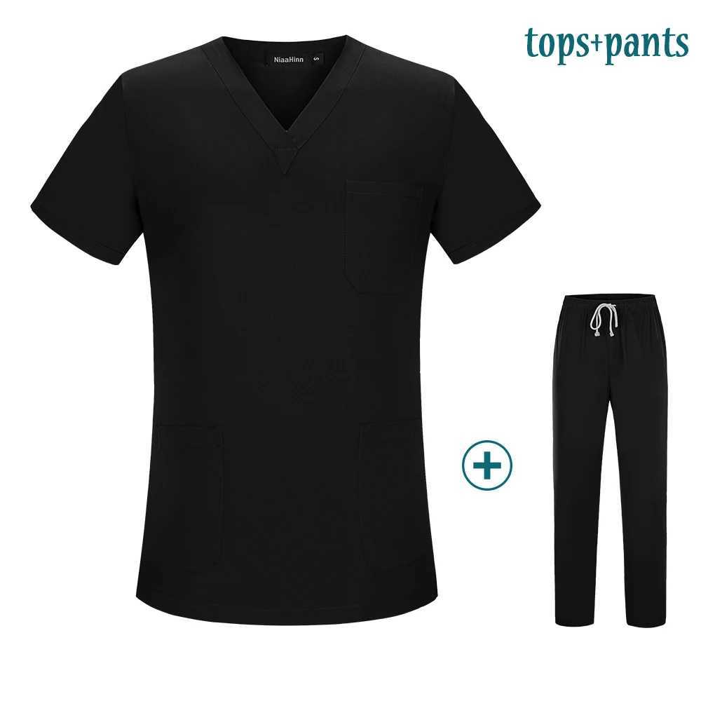 New Pharmacy Pet Hospital Nurse Uniform Scrubs Tops Dentistry Doctor Overalls Lab Coat Spa Uniform Surgical Uniform Accessories X250528