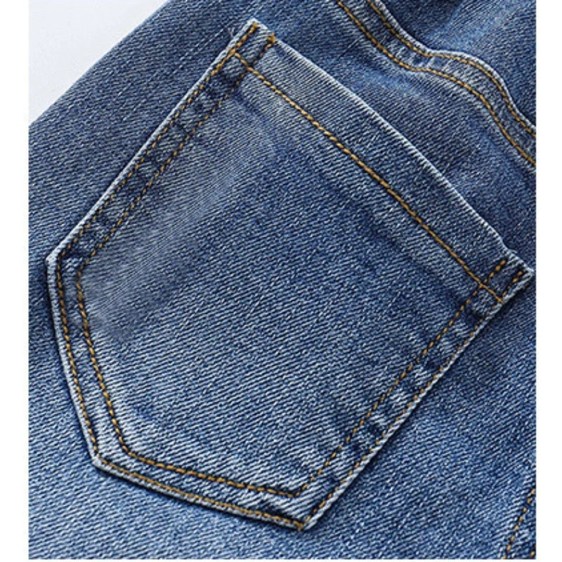 3 9 Y childrens Jeans Cotton Spring Autumn Stylish and Comfortable Kids Girls Elastic Waist Wide Leg Pants 250528