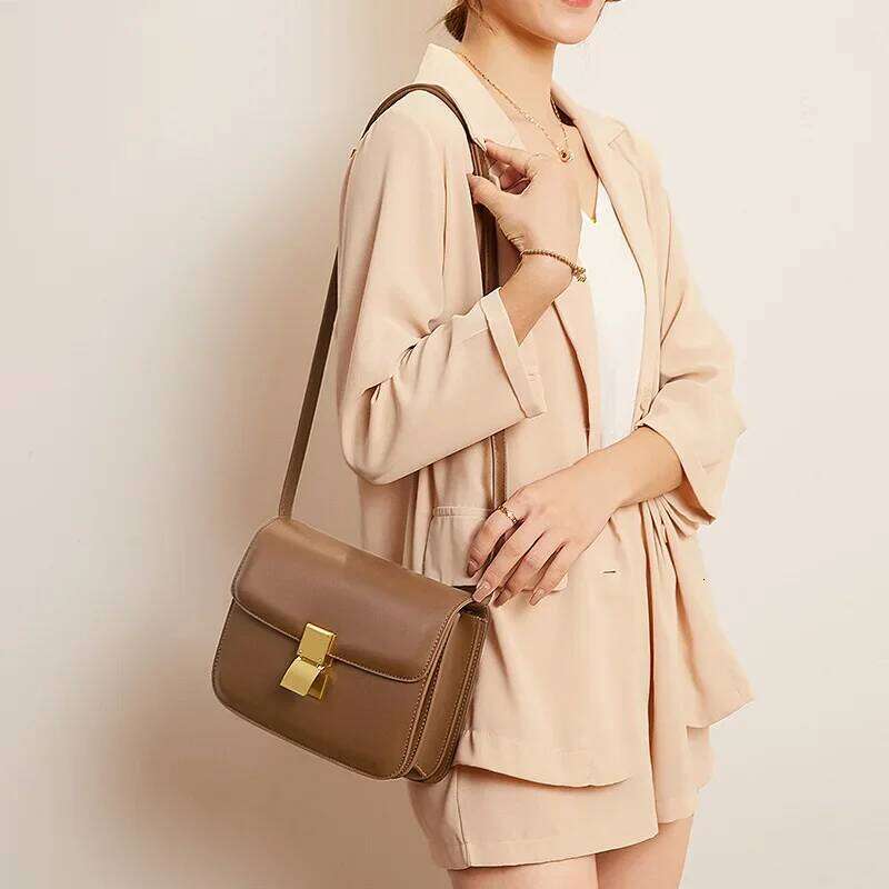 High Quality For Women 2024 Trend Fashion Designer Shoulder Bag New In Metal Buckle Leather Exquisite Crossbody Bags