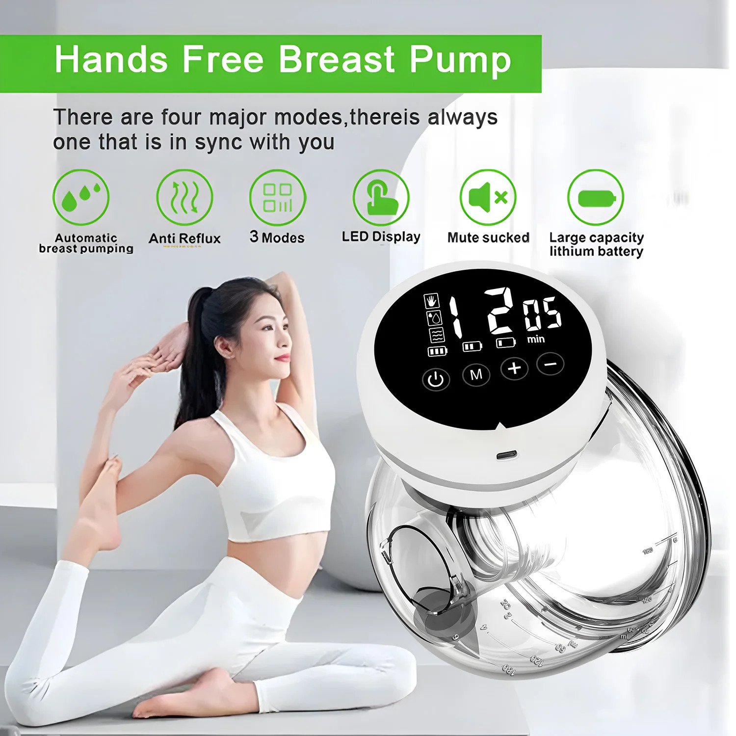 Electric Breast Pumps Portable Hands Free Wearable Pump Comfort Milk Extractor Collector 250528