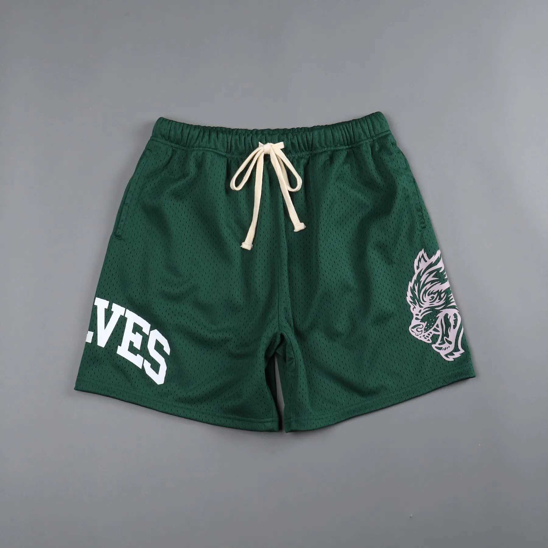 Men Fitness Bodybuilding Shorts Man Summer Gyms Workout Male Breathable Mesh Quick-drying Sportswear Jogger Beach Short Pants X2505281