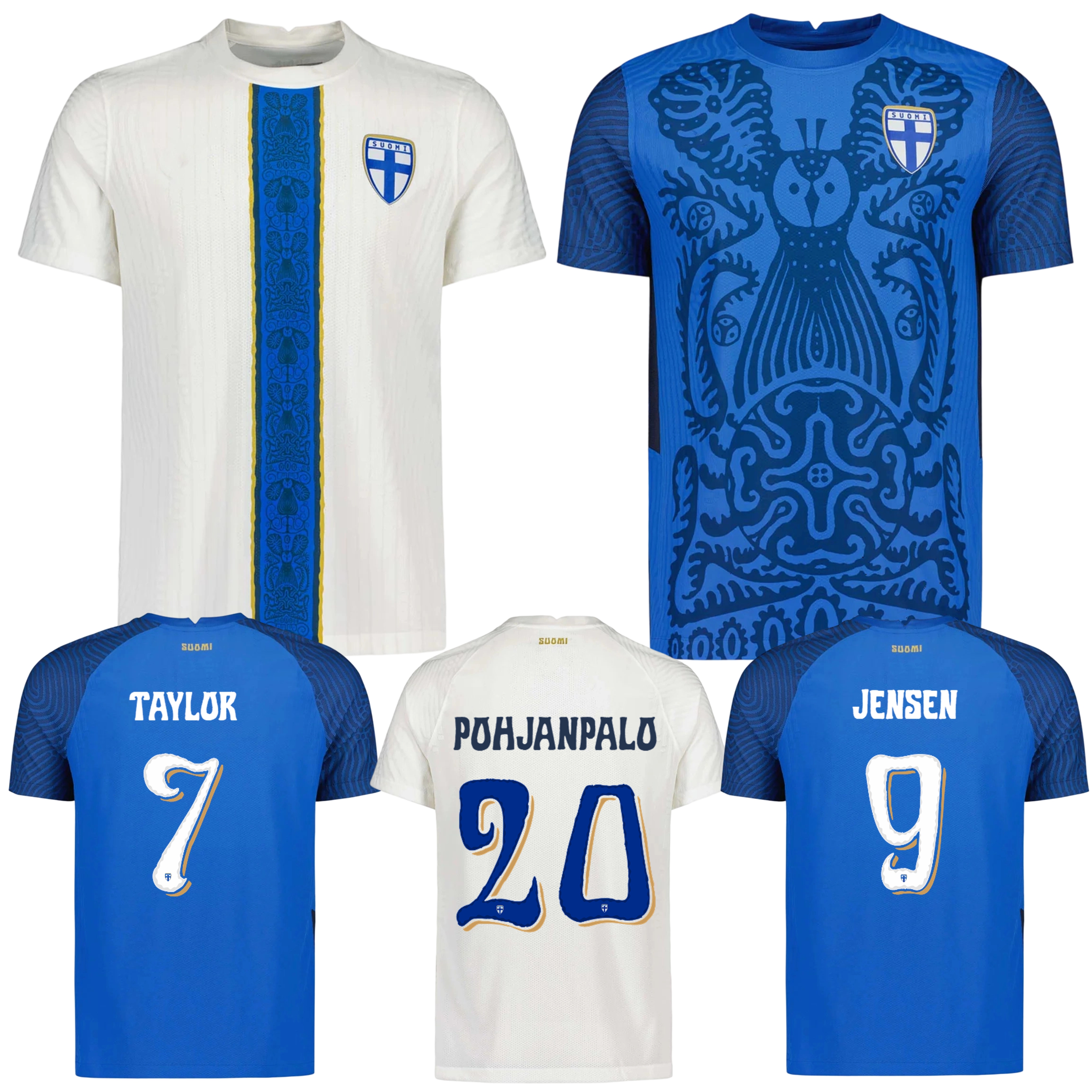 2025 Finland soccer jersey 25 26 Pukki Kamara Pohjanpalo Jensen national team home away football shirt