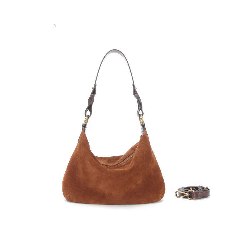 Production of Genuine Leather Underarm Baguette OEM High-end Feel Handbag Shoulder Crossbody Bag