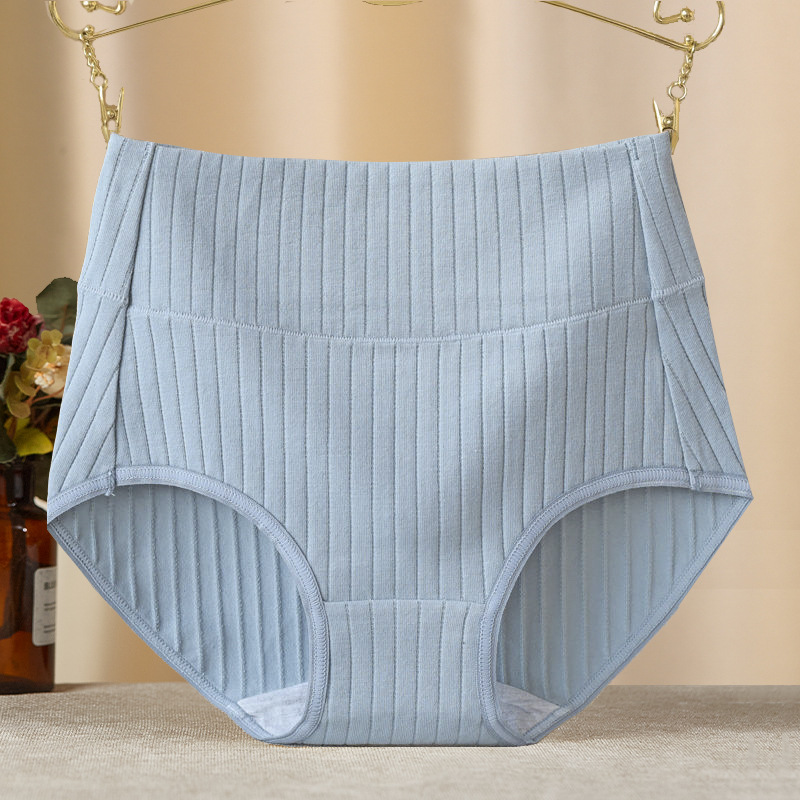 Factory wholesale high waist belly women's underwear women's comfortable plus size hip cotton breathable briefs
