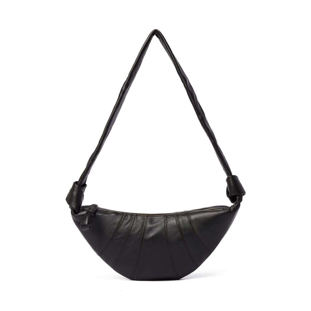 Niche High-End Croissant 2024 New Textured Fashion Dumpling Genuine Leather Shoulder Bag for Women
