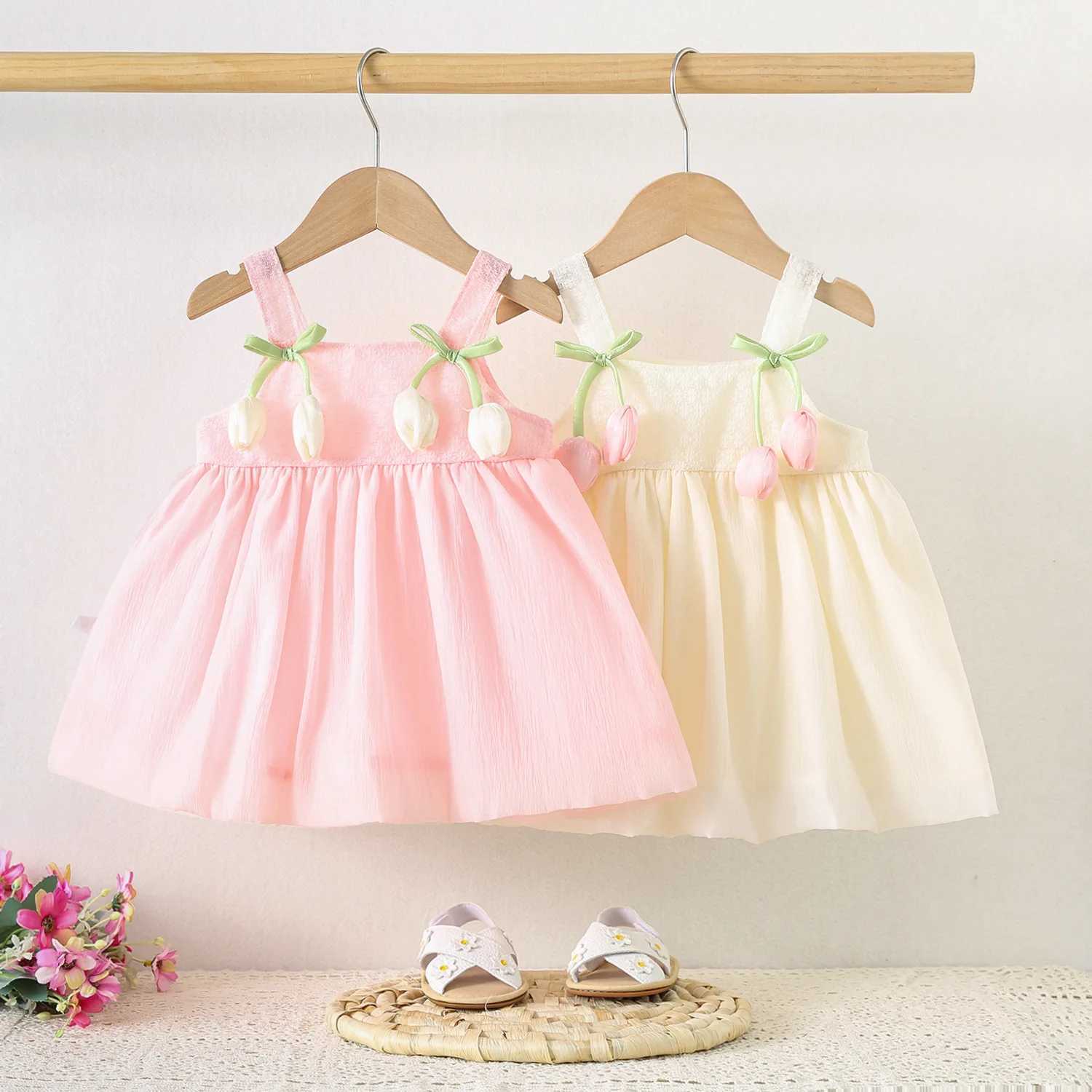 Baby Girl Dress Summer Tulip Suspender Girl Dress Cute Mesh Girl Princess Dress Party Dresses For Girls X250528