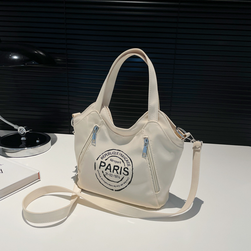 Luxury Brand Designer Bag Korean Style Casual Nylon Tote Bag Cross-Border New Fashion Letter Shoulder Tote Bag Large Capacity Crossbody Bag