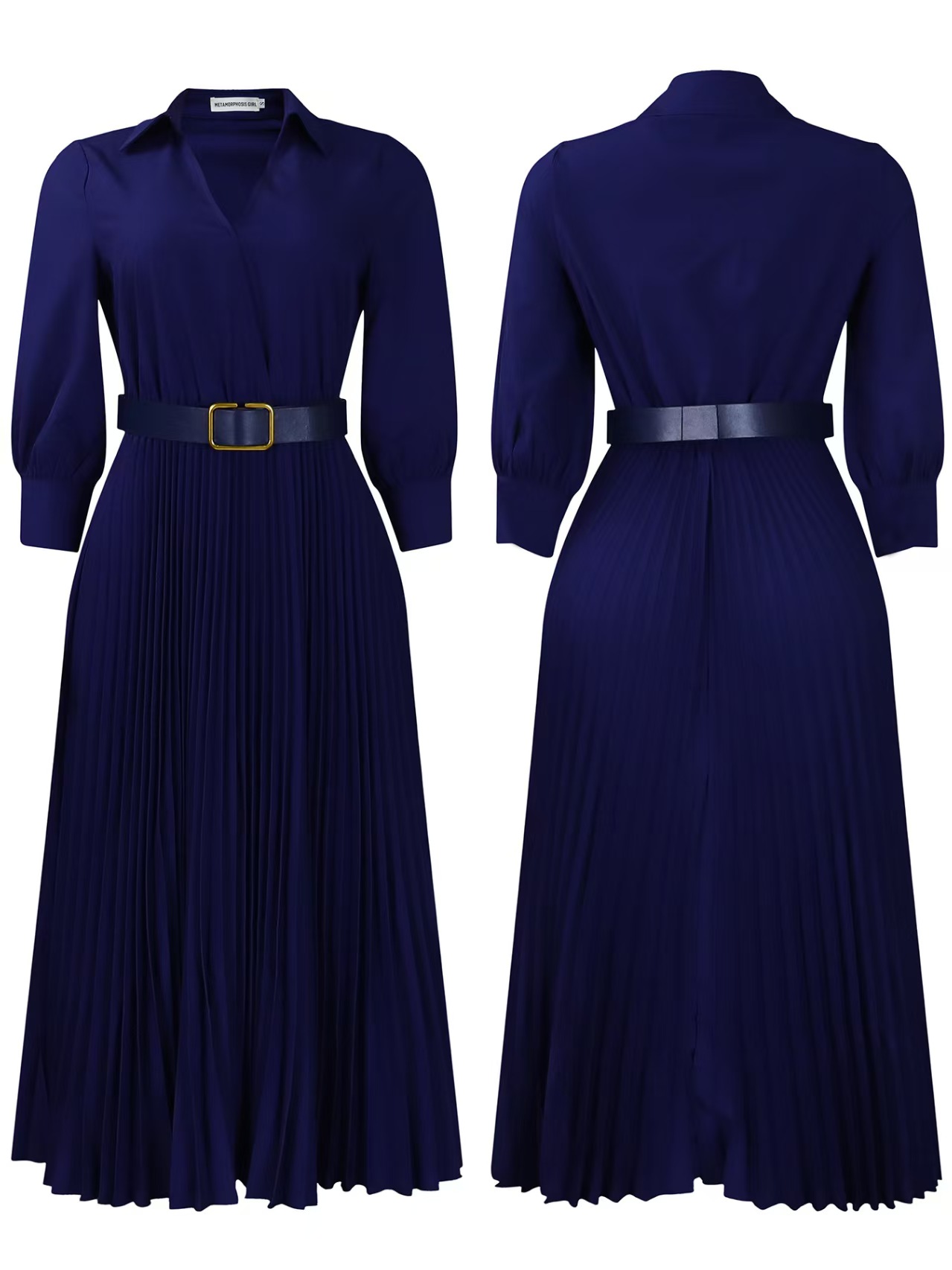 Plus size dresses blue pleated dresses stylish and high end dresses