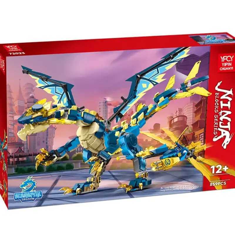 2025 MOC Ninja Series 1342pcs Migh Source Dragon of Motion Creative Building Block Toy Ornaments Childrens Toys Gift Free shipping