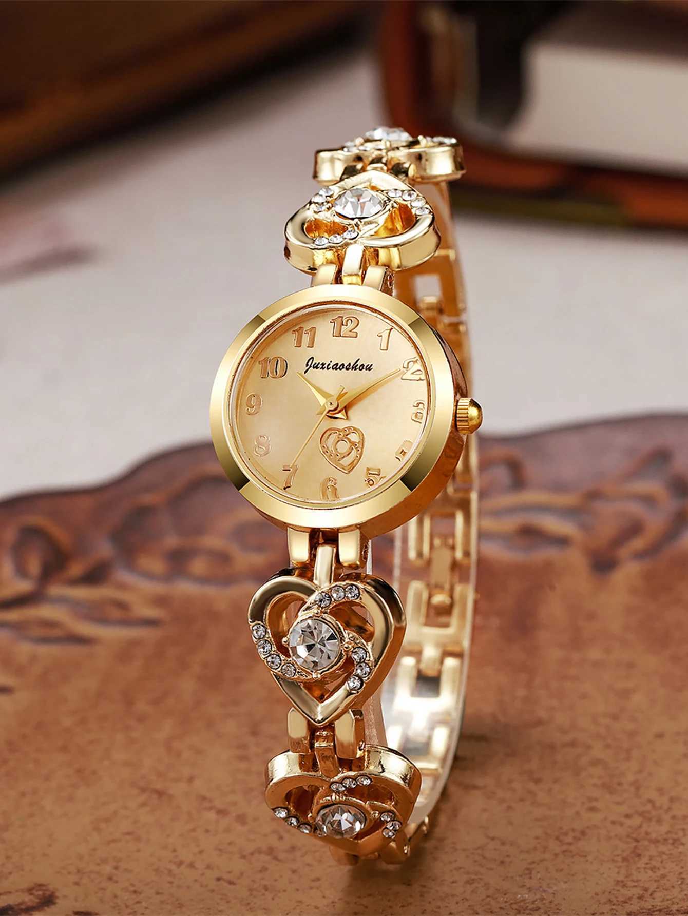 New hot selling foreign trade linked list fashionable simple and versatile womens quartz watch with high beauty for women XJ250527