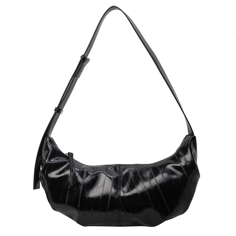 New Silver trend Women s Large Capacity New Leisure Multi leisure functional Slant Shoulder Bag Designer niche design Commuting Dumpling Bag