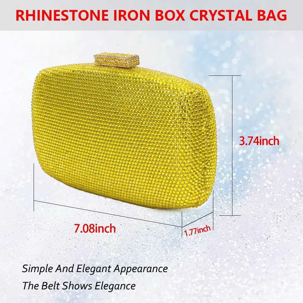 2025 Italy's latest design elegant ladies wedding party dinner gift Crystal gold sier dia evening clutch bag