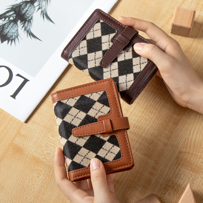 Free Shipping New Casual Designer Wallet Motor Vehicle Driver's License Leather Cover New Card Bag Checkered ID Bag
