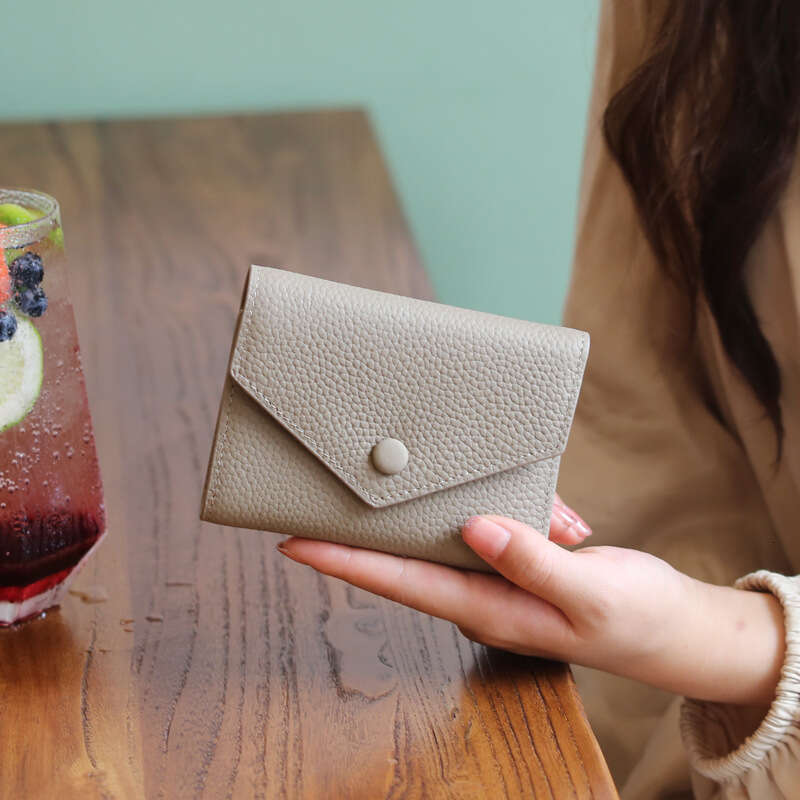 Genuine Leather Small Purse for Women Ultra-thin 2025 New Student Card Holder Integrated Wallet High-end Multi-functional