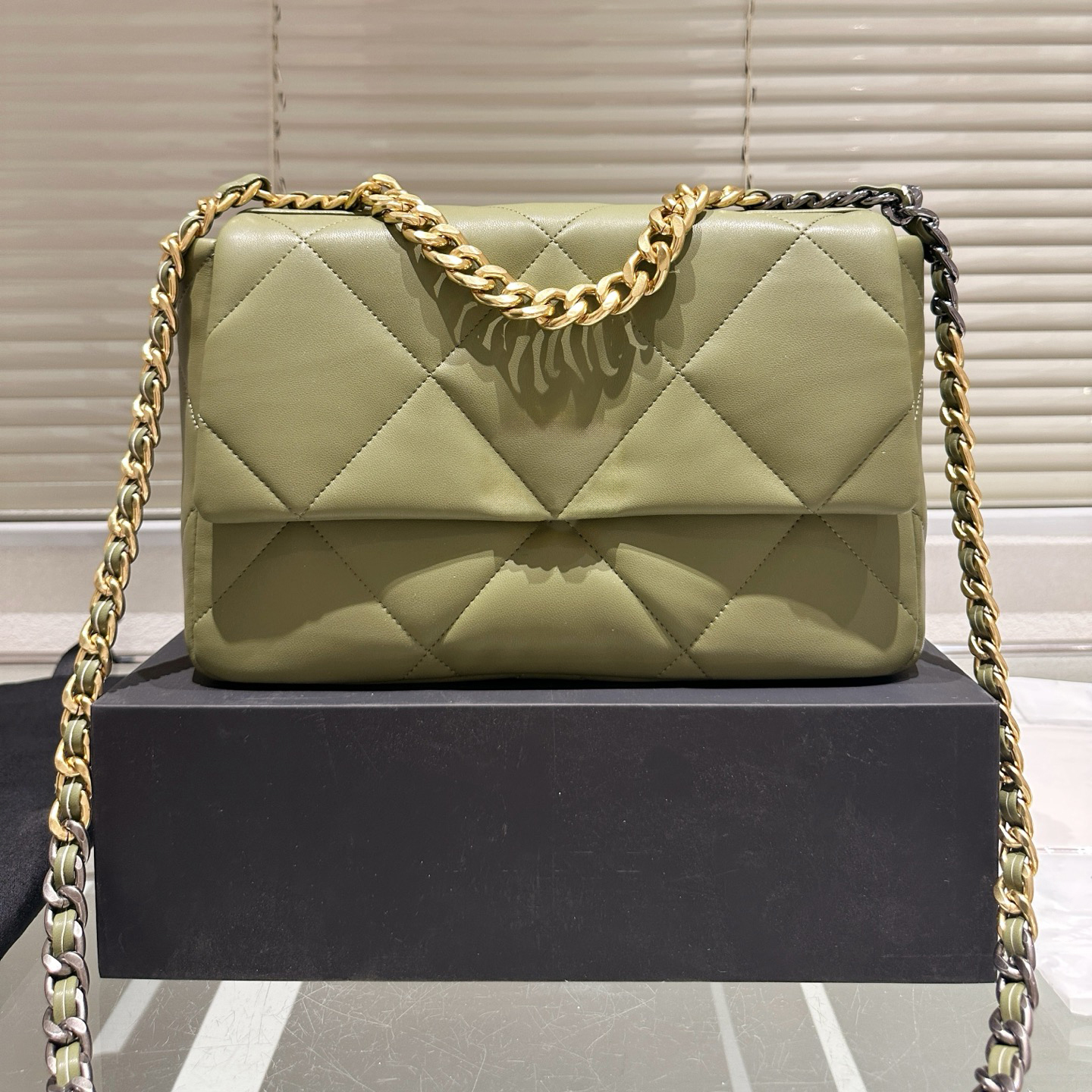 Totes 10A designer tote bag Handbag luxury Crossbody Bags Chain Shoulder Purse Women Real Leather Classic 19 flap the totes top quality clutch Wallet 30CM