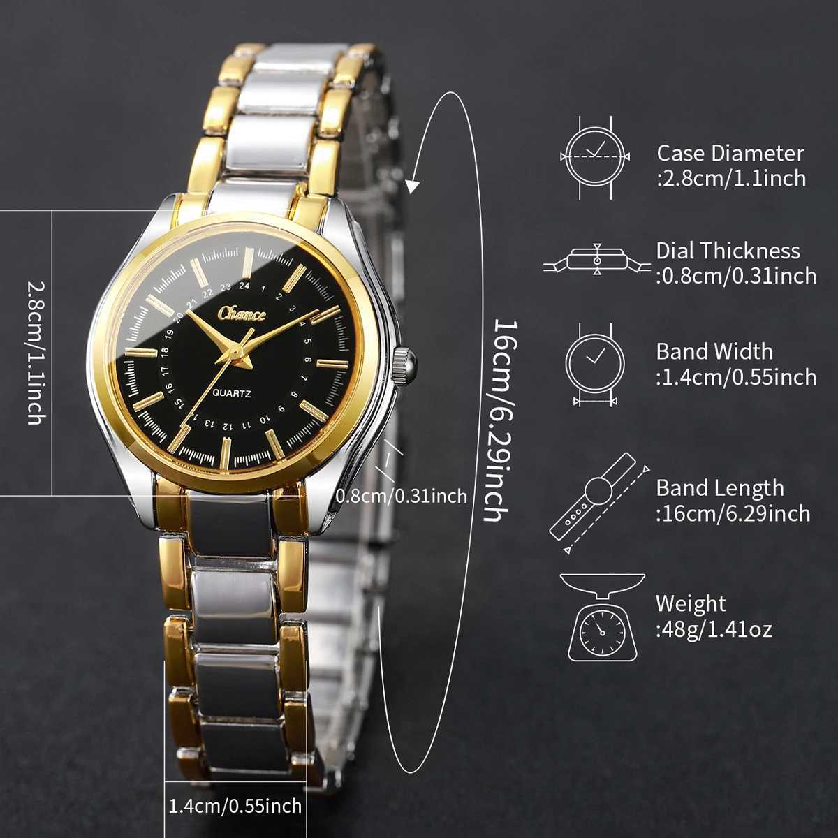 4PCS/Set Fashion Small Dial Women Watches Ladies Luxury Analog Quartz Wristwatch Bracelets Set Reloj MujerWithout Box XJ250527