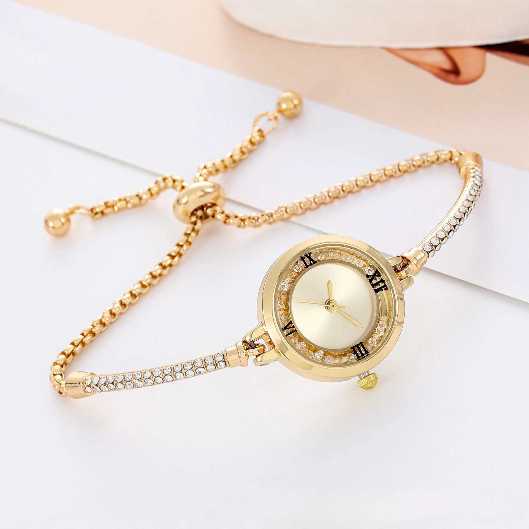 Fashion Womens Steel Belt Bracelet Watch Quartz Watch Luxury Small Dial Women Watches XJ250527
