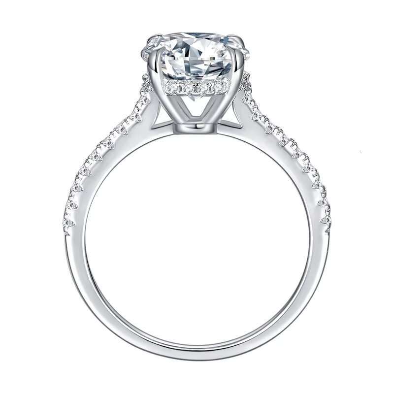 Simple 925 Sterling Silver Wedding Ring for Women Moissanite Ring Wholesale Engagement Designer Jewelry Fashion Rings