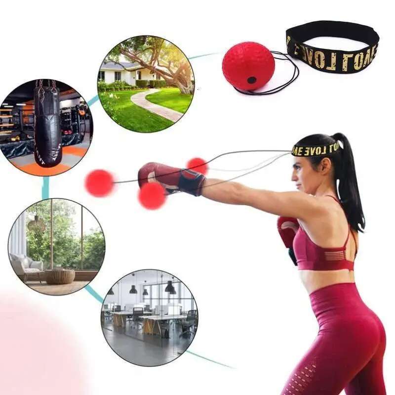 Punching Head-mounted Fighting Speed Sanda Training Reflex Ball Home Fiess Exercise Bo Equipment Accessories