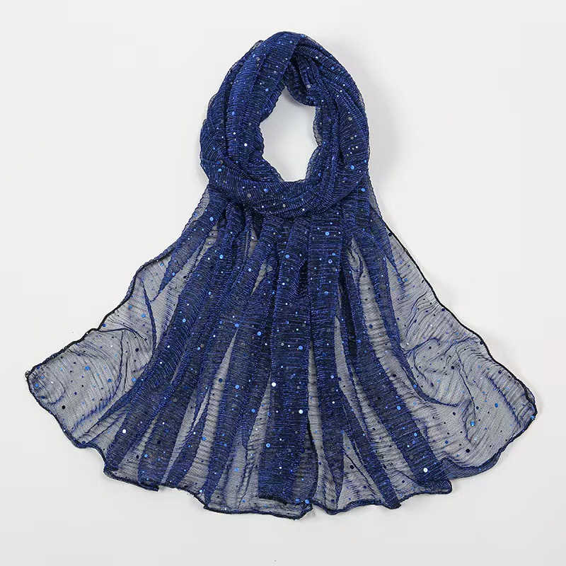 T827 headscarf elastic gold and silver sequins fashion scarf female headscarf headband accessories