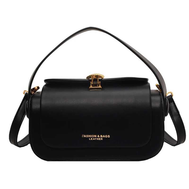French Pop Luxury Square Bag Fashion PU Leather Crossbody Bag Womens Summer High Quality Commute Shoulder Bag Portable Handbag Y250528