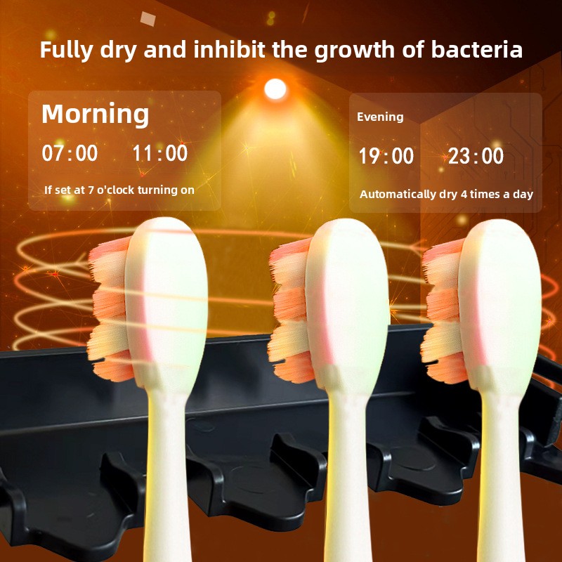 New Product Direct from Manufacturer UV Toothbrush Sterilizer with Drying Function Smart Automatic No - Drill for Bathroom Gift
