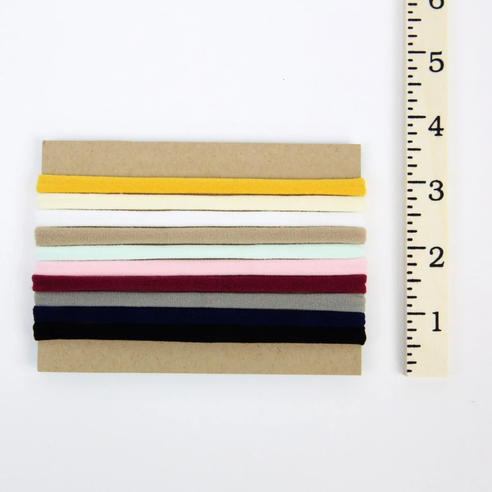 100Pcs/Lot Baby Girl DIY Stretchy Skinny Nylon Girl Elastic Supper Soft Headband Baby Accessories Infant Headwear Baby Items 250528