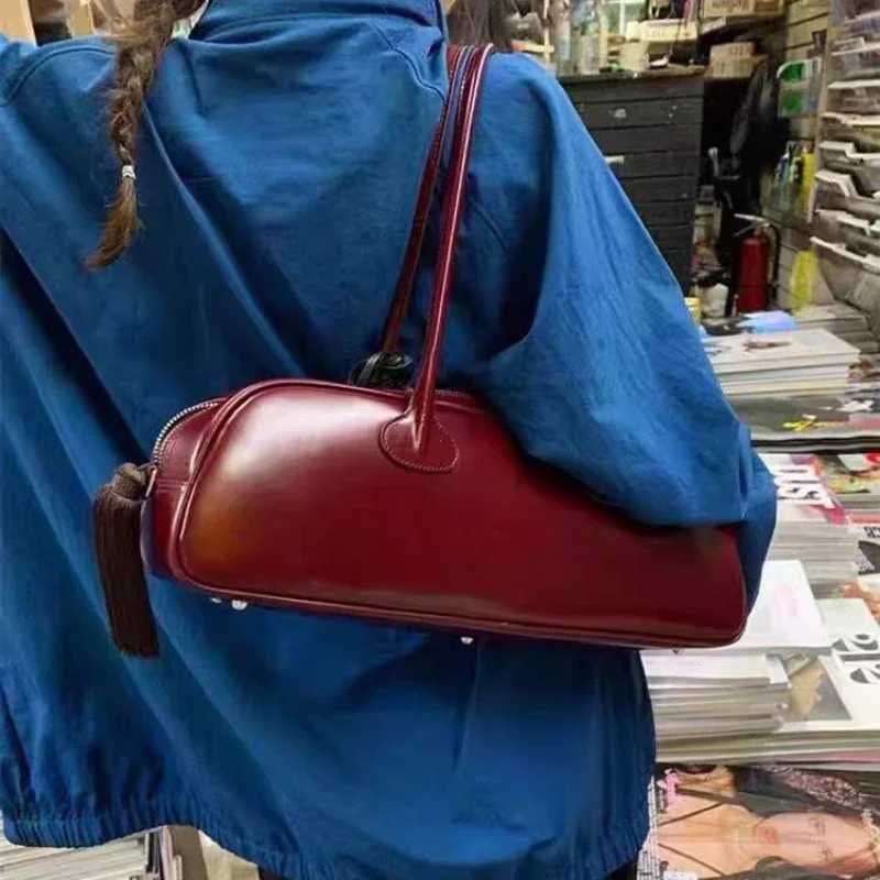 Advanced Sense Retro Pu Zipper Ladies Shoulder Bags Trend 2024 Light Luxury Hot Sale Bags for Women New Handbag Bolsas Femininas Y250528
