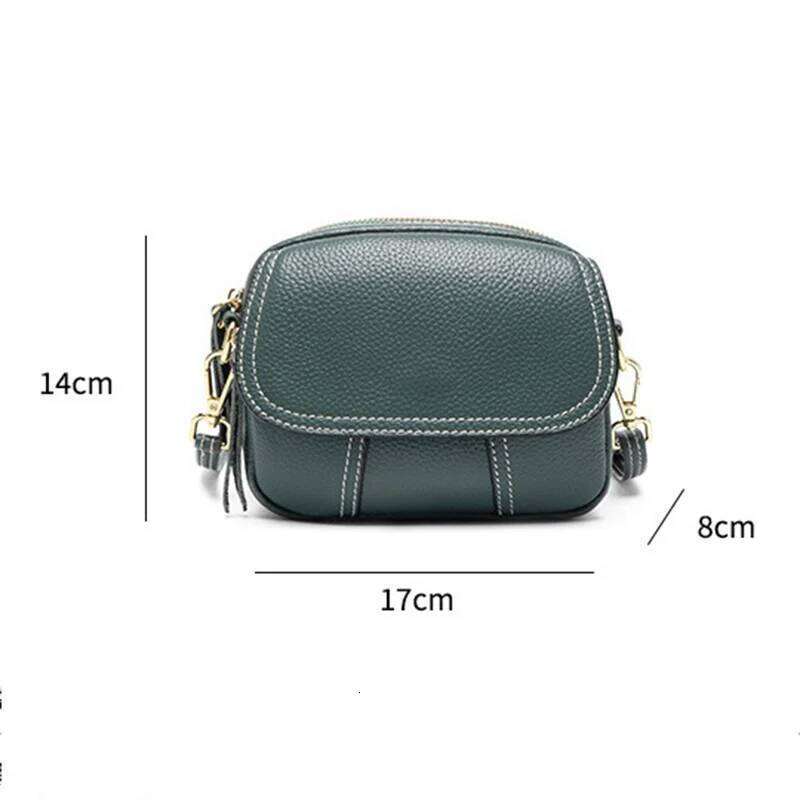 Women's Shoulder Bag Genuine Leather Messenger Crossbody Bags Togo Cowhide Totes Ladies Casual New Mini Female Handbag