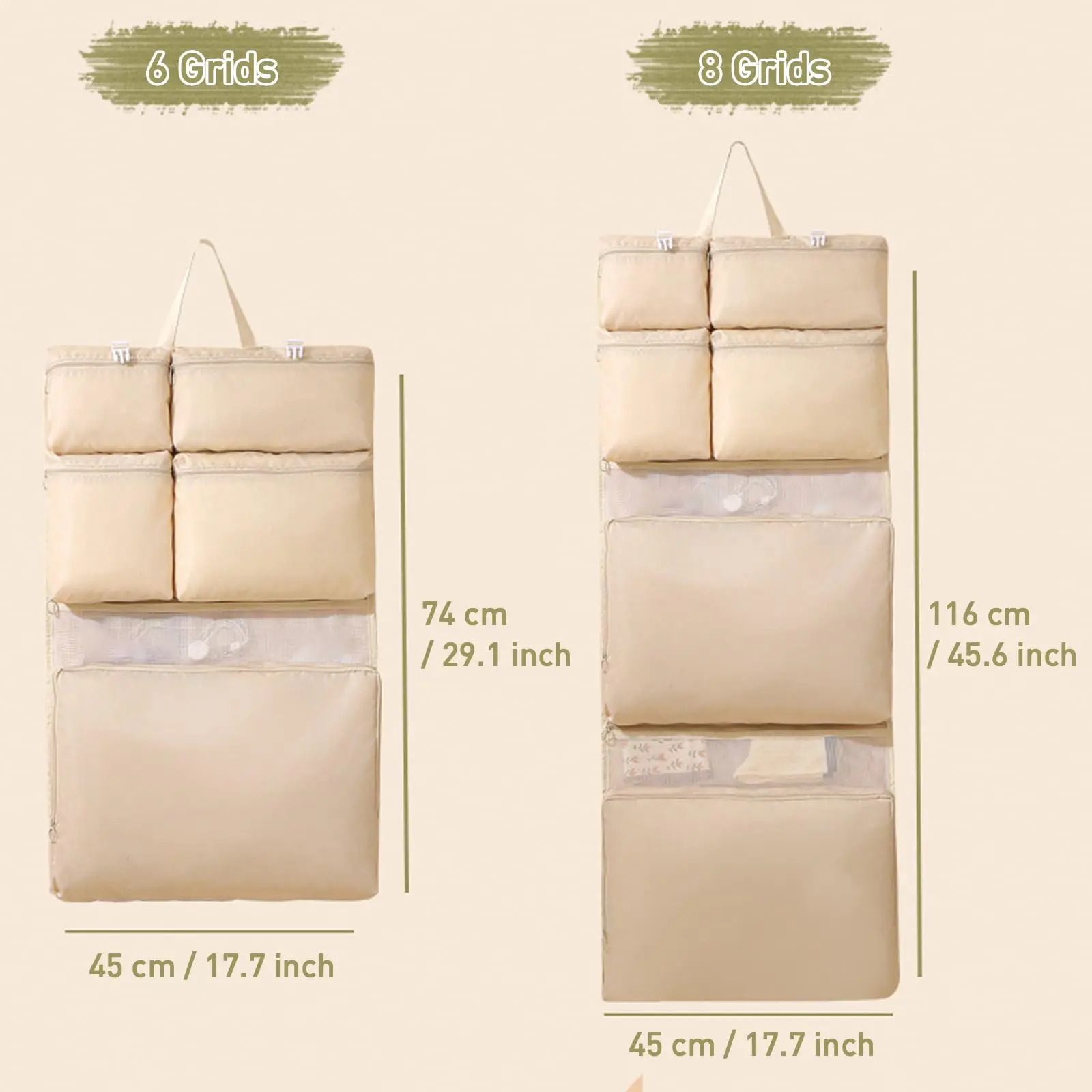 Foldable Organizer Hanging Bag for Travel Storage Hanging Bags with Pockets - Daily Clothes Sorting Storage Multi-Compartment 250526