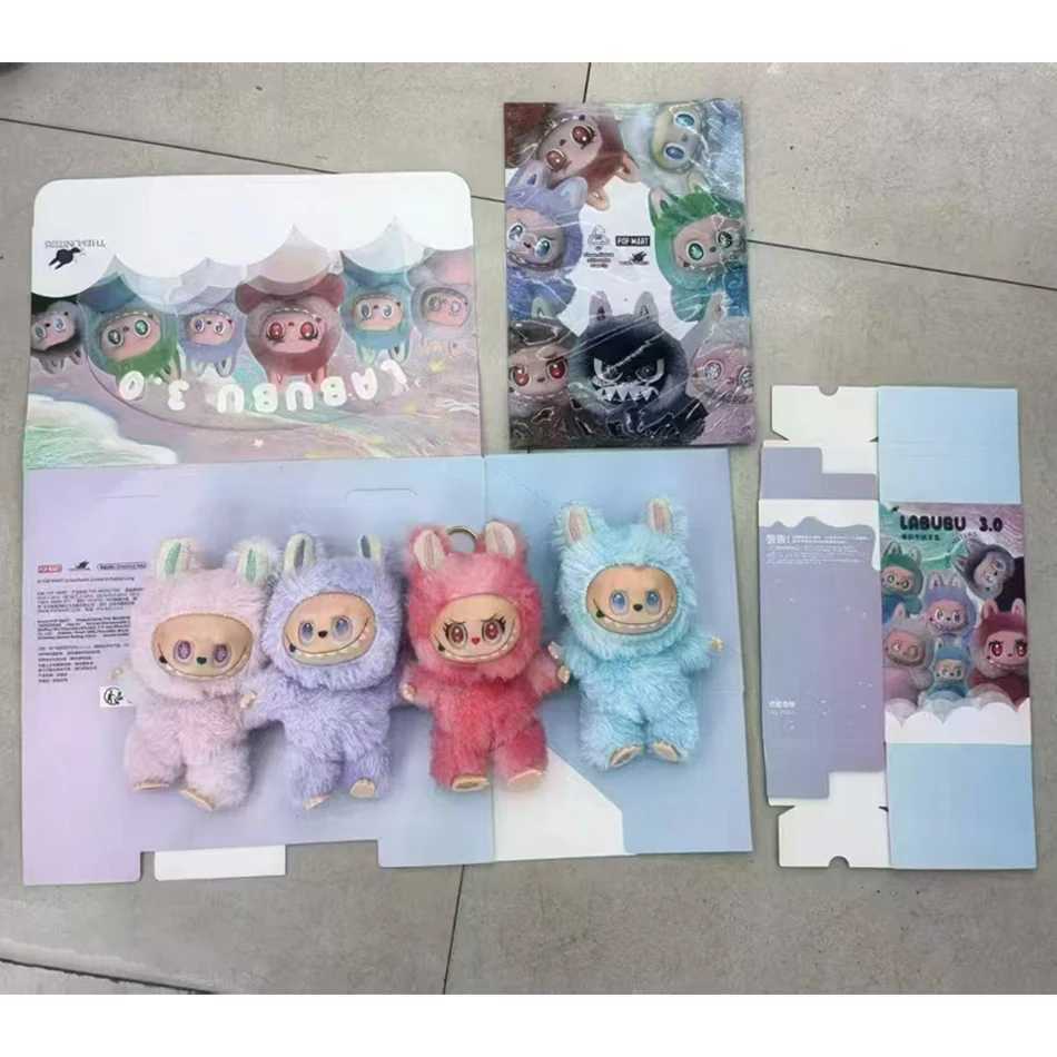 Labubu The Monsters V3 Series Blind Plush Box Vinyl Base Toy Animated Characters Mysterious Surprise Box Keychain Infant X250528