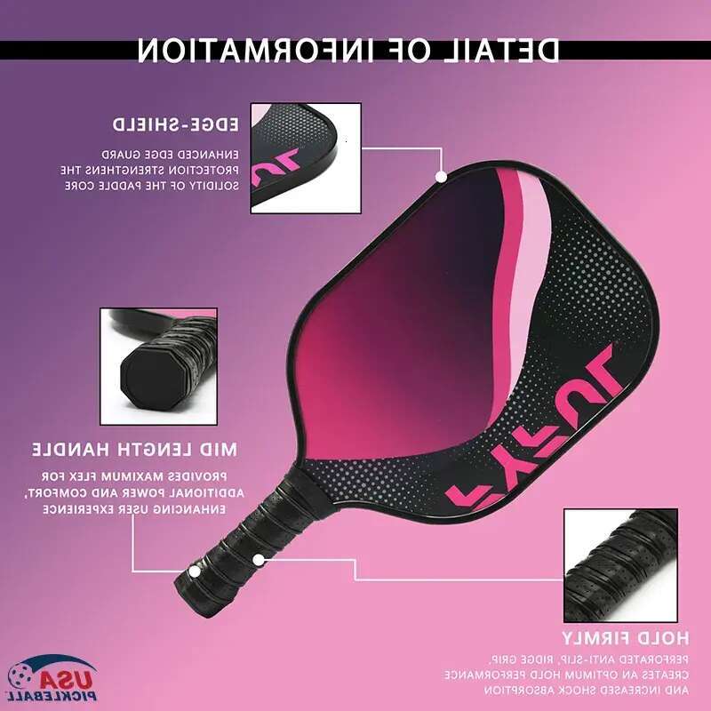 USAPA Approved Hot-Pressed Fiberglass Paddle Outdoor Sports Glass Pickleball Racket Factory Direct Sales