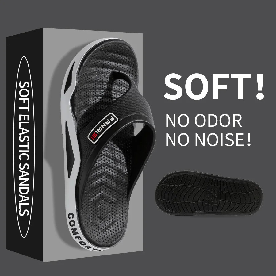 Summer Mens Slippers Fashion Indoor Bathroom Anti-slip Anti-odor Soft Sole Couple Sandals Comfort Outdoor Beach Flip Flops 250526