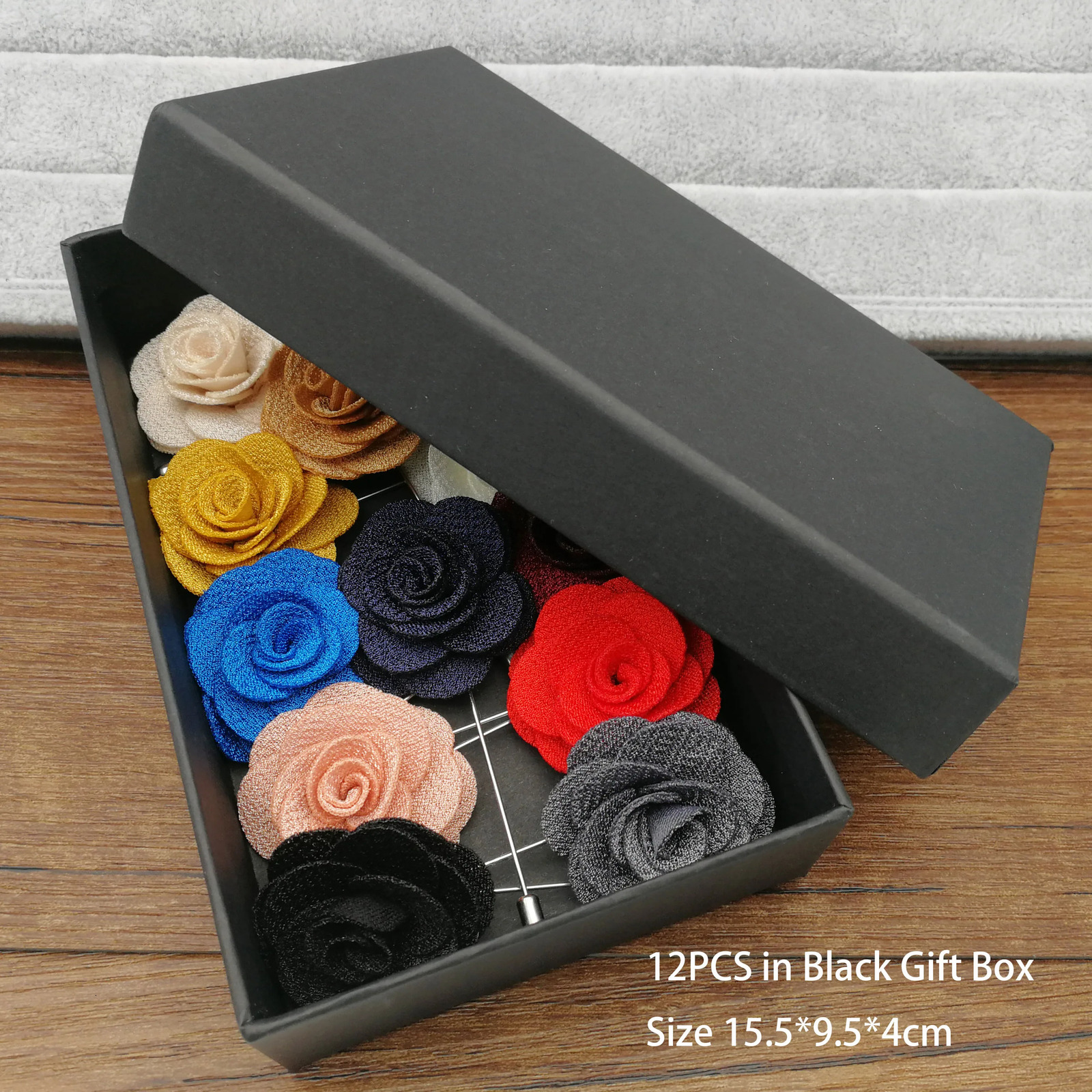 Fabric Flower Brooches for Women Brooch Pins Suits Decoration Lapel Pins For Men Brooch for Suits Accessories in GiftBox 250527