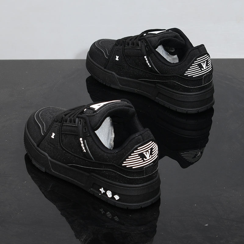 Men Women Fashion Casual Shoes New Breathable Athleisure Comfortable Shoes Trendy Versatile White Shoes Black Pink size 35-44 Free shipping