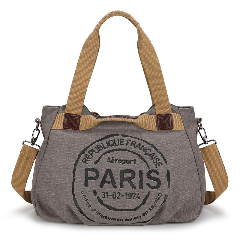 Luxury Brand Designer Bag Handheld Canvas For Women 2024 New Trendy Korean Letter Tote Casual Large Capacity Commuting Bag