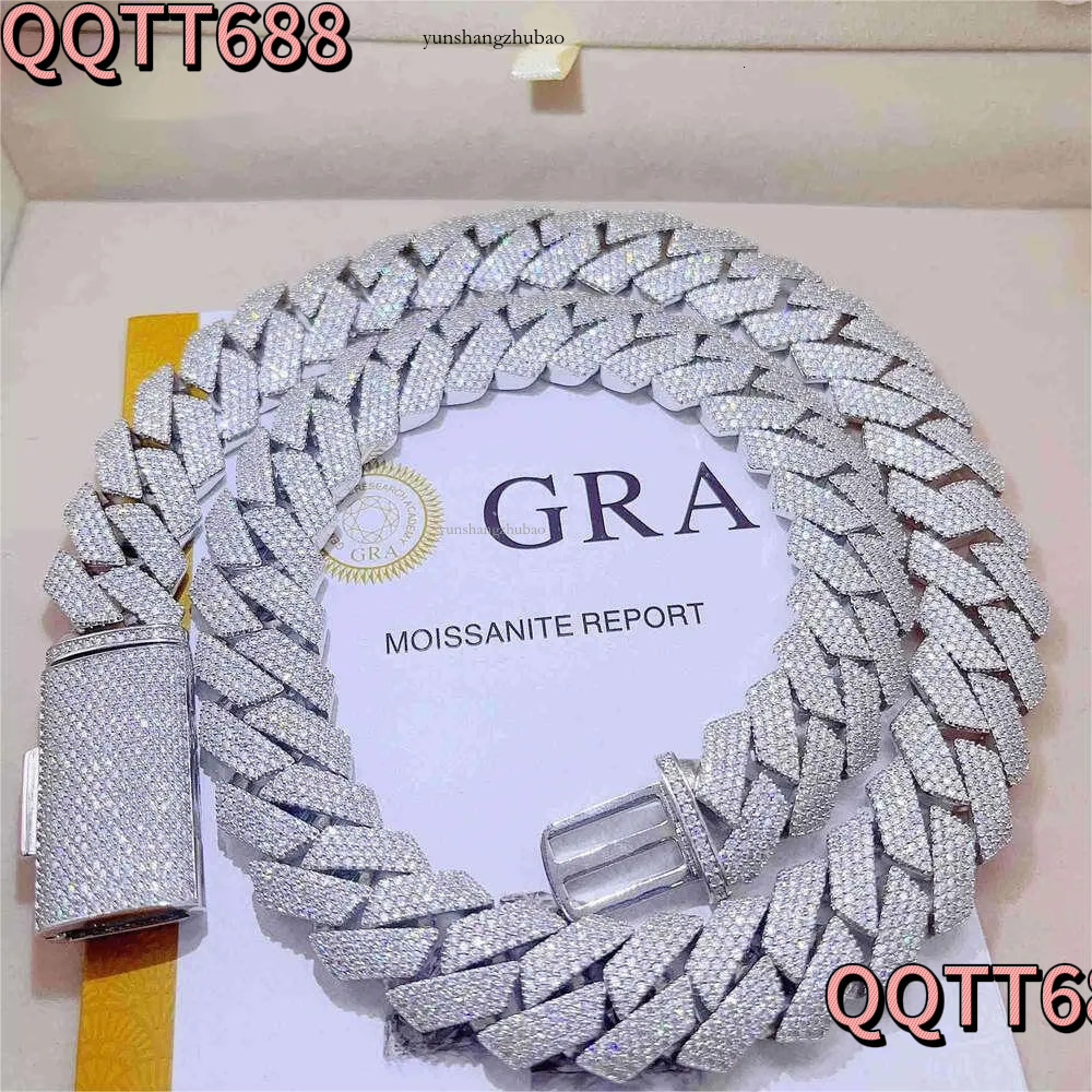 Diamond bracelet designer jewelry cuban k chain Iced Out Pass Dia Tester Sterg Sier Necklace Vvs Moissanite chains for men necklaces