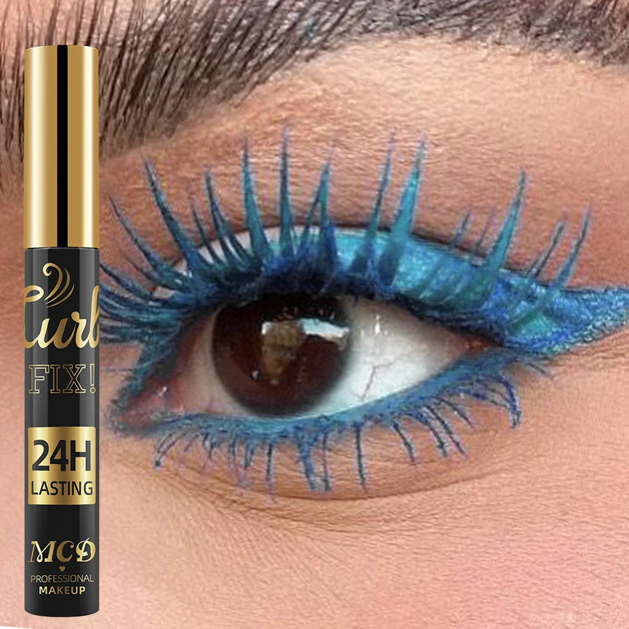 5D Waterproof Mascara Vibrant 9 Color-Lasting Curl Ink Formula -Eyeliner Extension Blue Green Black Eye Makeup Cosmetic 250523