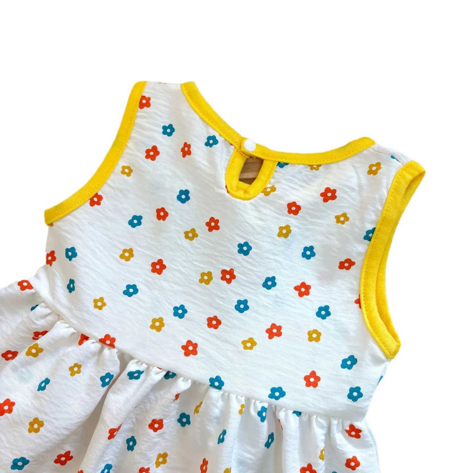 Fashion Printed Sleeveless Girls Dress Newborn Princess Dress Baby Girls Clothes Baby Girl Leisure Dress Baby Clothing X250528
