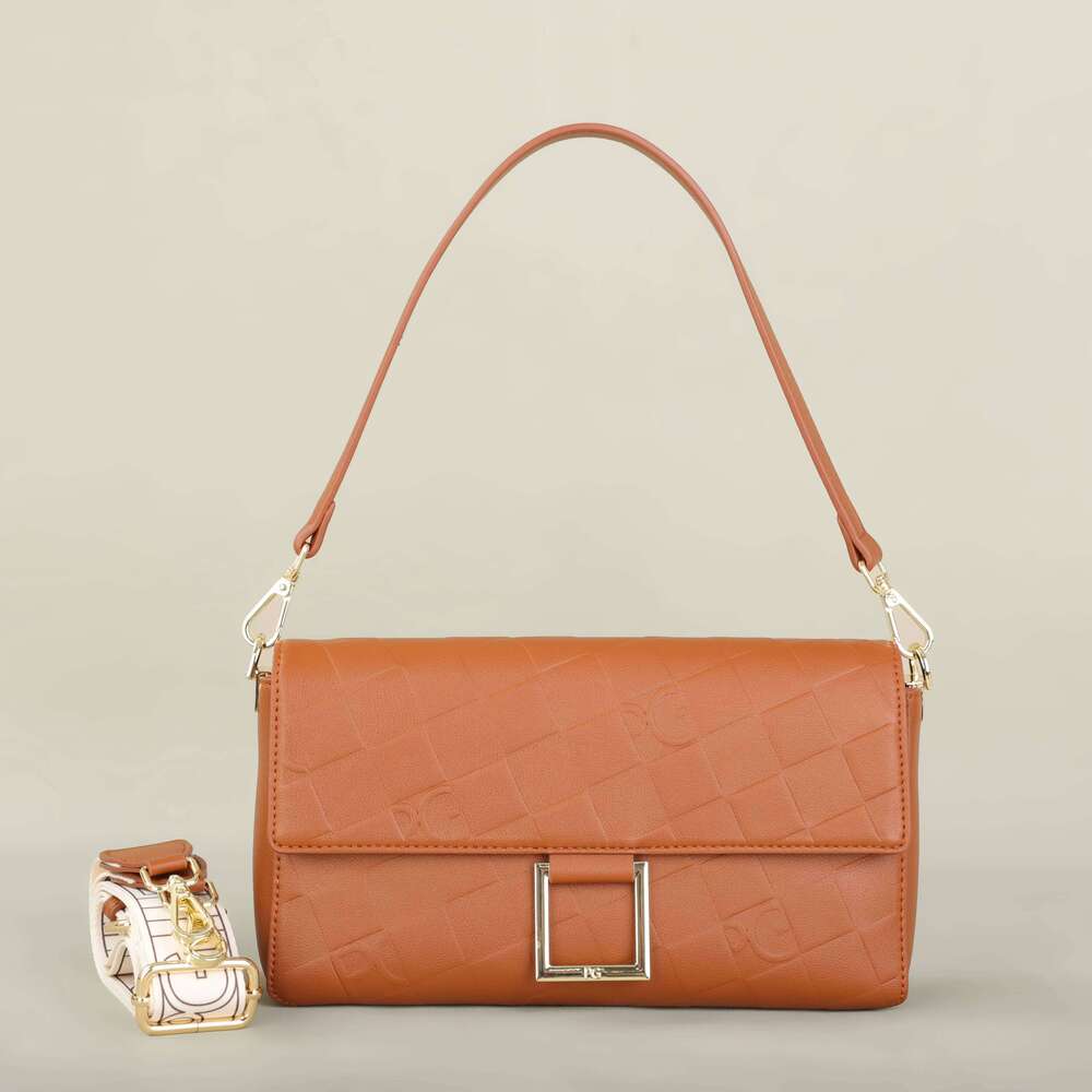 PG Exquisite Brand Fashion Handbag Classic Solid NEW Design 2025 Shoulder Letter Emed Ladies Party Bag