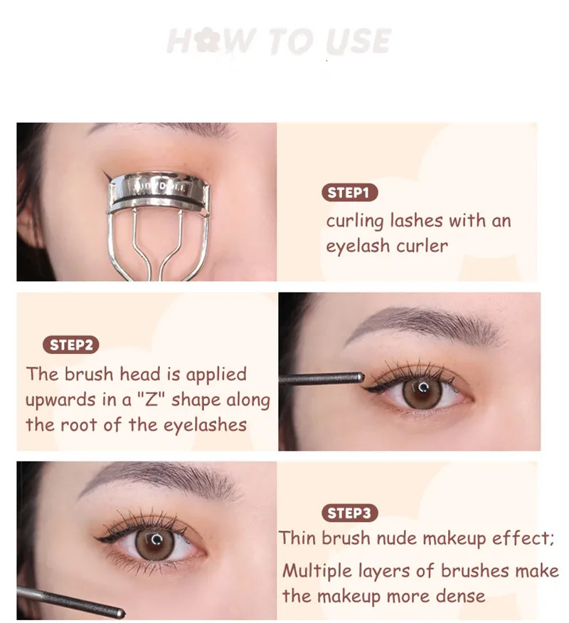 Judydoll Lashes Mascara Waterproof Silk Fiber Mascara Black Long Curling Eyelash Extensions Sexy Eyes Makeup Cosmetics 250523