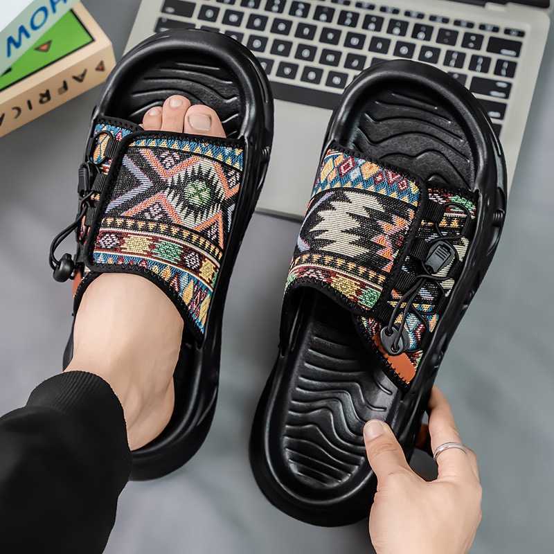 Mens Summer Plus Size 36-45 Fashion Couple Slide Flip Foldable Casual Shoes Sapatos Mascino Y250301
