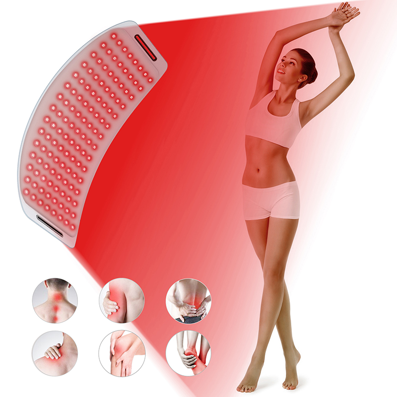Hello Face L120 Near Infrared Red Light Therapy Pad Home Use LED 630nm 850nm Therapy Belt Body Phototherapy Pain Relief Heating Panel Skin Rejuvenatio