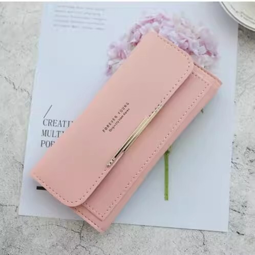 Free shipping designer wallet for Women Long 2025 New Korean and Japanese Style Large Capacity Multi-Card Slot Fashion Simple Versatile Foldable Clutc
