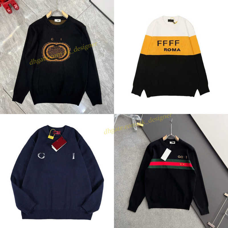 Designer Mens Sweater 25ss mirror quality wool Sweatshirt mirror quality Large Size Embroidered Round Neck Sweater loose casual fashion long sleeve sweater M-4XL